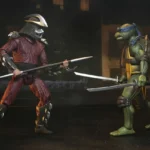 TMNT 1990 ROOF TOP BATTLE SHREDDER VS LEO 2-PACK AF