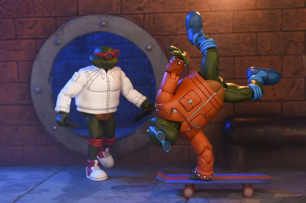 104915__2871741647 TMNT CARTOON PUNK LEO & PUNK RAPH 2PACK AF - immagine 1