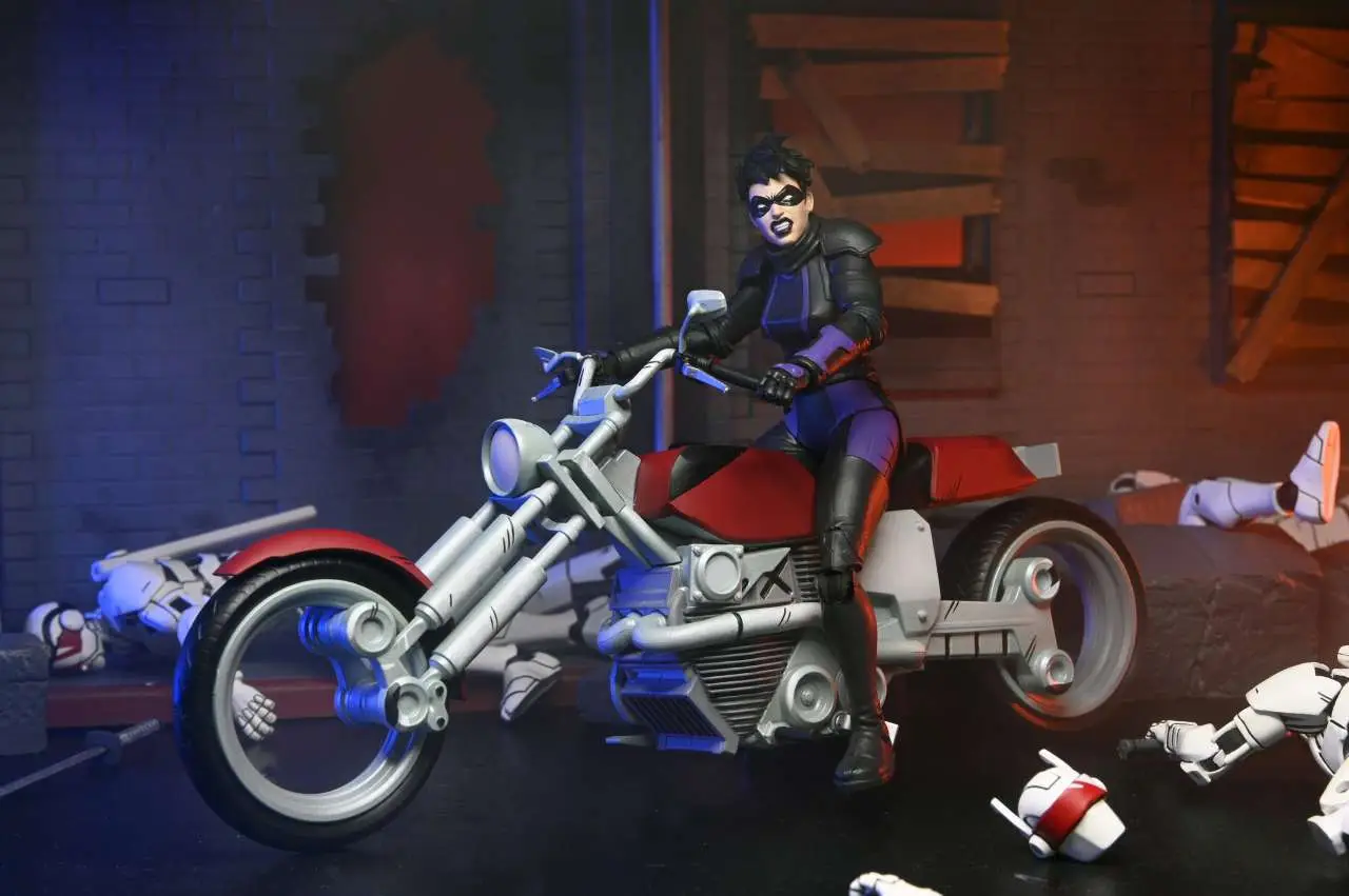 104975__3685089413 TMNT LAST RONIN CASEY MARIE WITH MOTORCYCLE AF - immagine 1
