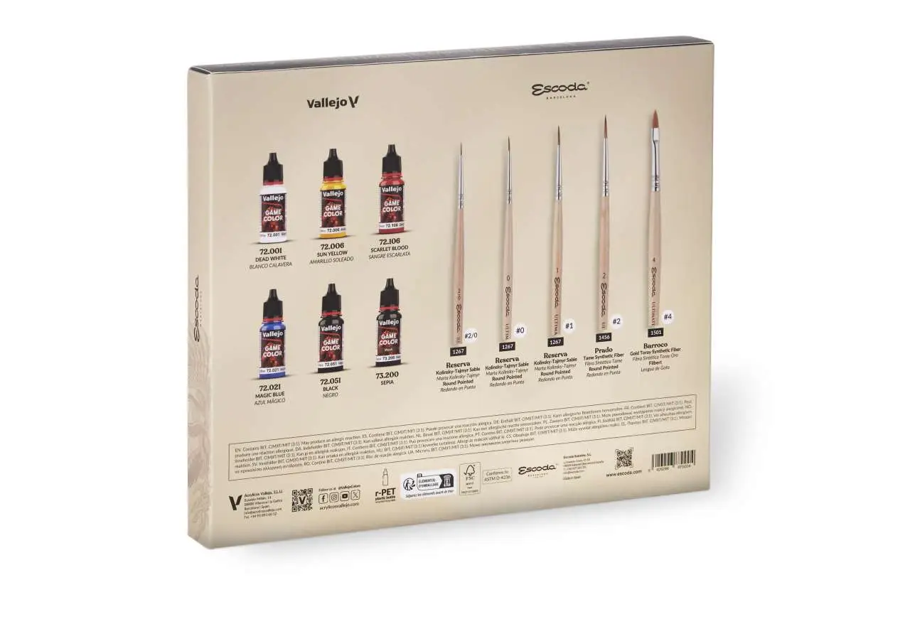 105278__3969789964 ULTIMATE MINIATURE SET PAINT AND BRUSHES 72206 - immagine 1