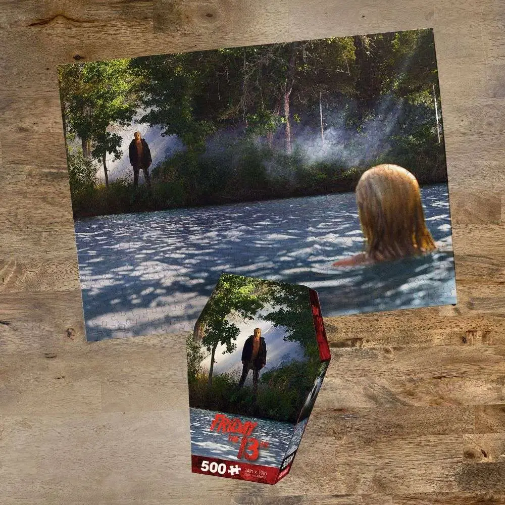 105512__4259644346 FRIDAY THE 13TH COFFIN BOX 500 PIECE JIGSAW PUZZLE - immagine 1