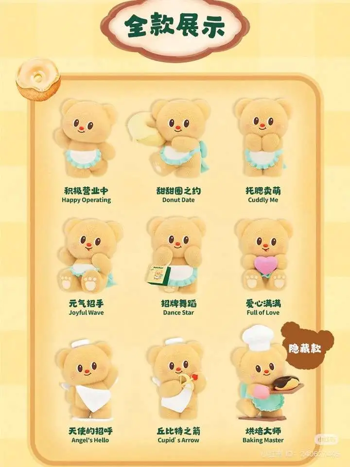 105557__2071730150 BUTTERBEAR OPERATING DAY SERIES BLIND BOX DISPLAY (8) - immagine 1