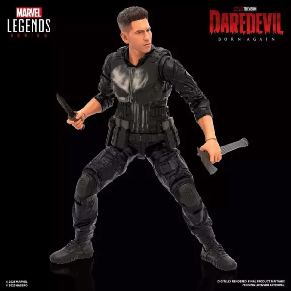 MARVEL LEGENDS DAREDEVIL BORN AGAIN PUNISHER ACTION FIGURE