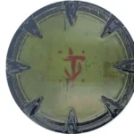 DOOM: THE DARK AGES SAW SHIELD MEDALLION AND ART CARD