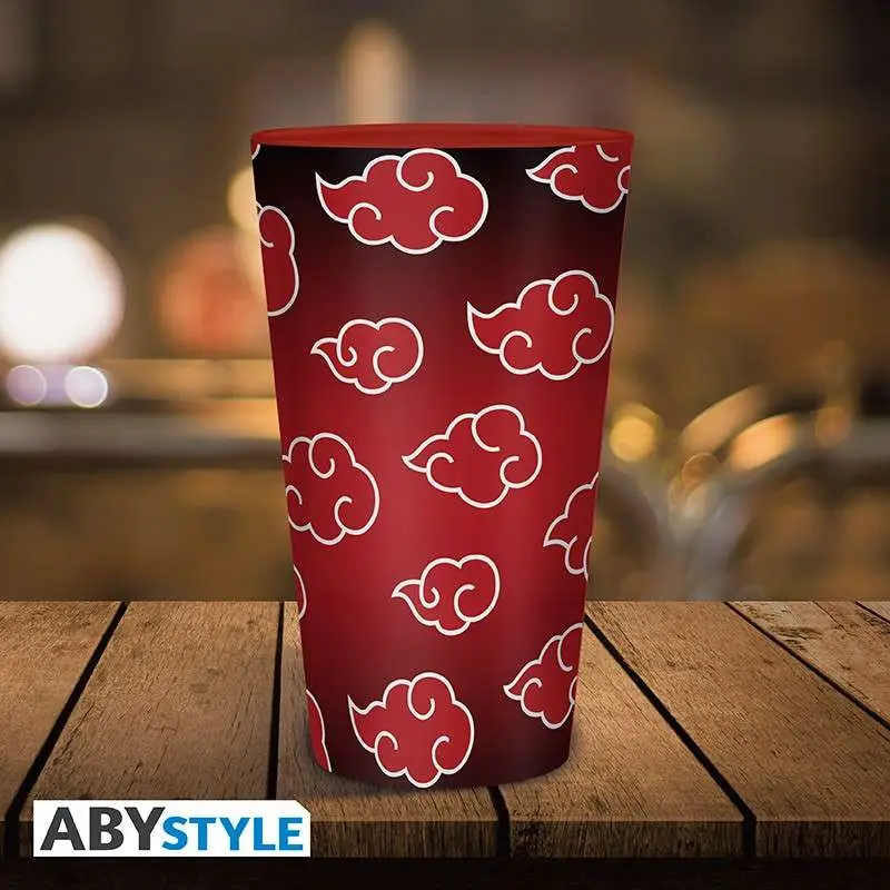 107417__1247501104 NARUTO SHIPPUDEN AKATSUKI GLASS L - immagine 1
