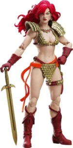 RED SONJA LIMITED GOLD AND RED EPIC HACKS FIGURE - immagine 7