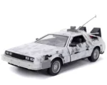BACK TO THE FUTURE PART I 1982 DELOREAN FROST EFFECT 1/24 DIE-CAST MODEL LIMITED EDITION - immagine 2