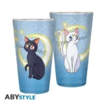 SAILOR MOON LUNA & ARTEMIS GLASS