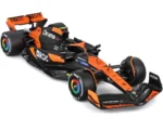 F1 MC LAREN MCL38 WITH NORRIS FIGURE - 1:24 DIE-CAST MODEL - immagine 5