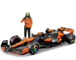 F1 MC LAREN MCL38 WITH NORRIS FIGURE - 1:24 DIE-CAST MODEL - immagine 6