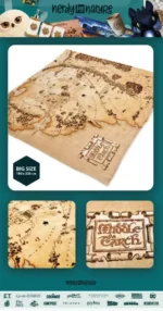 THE LORD OF THE RINGS MIDDLEEARTH MAP COZY BLANKET - immagine 6