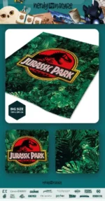 JURASSIC PARK JUNGLE COZY BLANKET - immagine 3