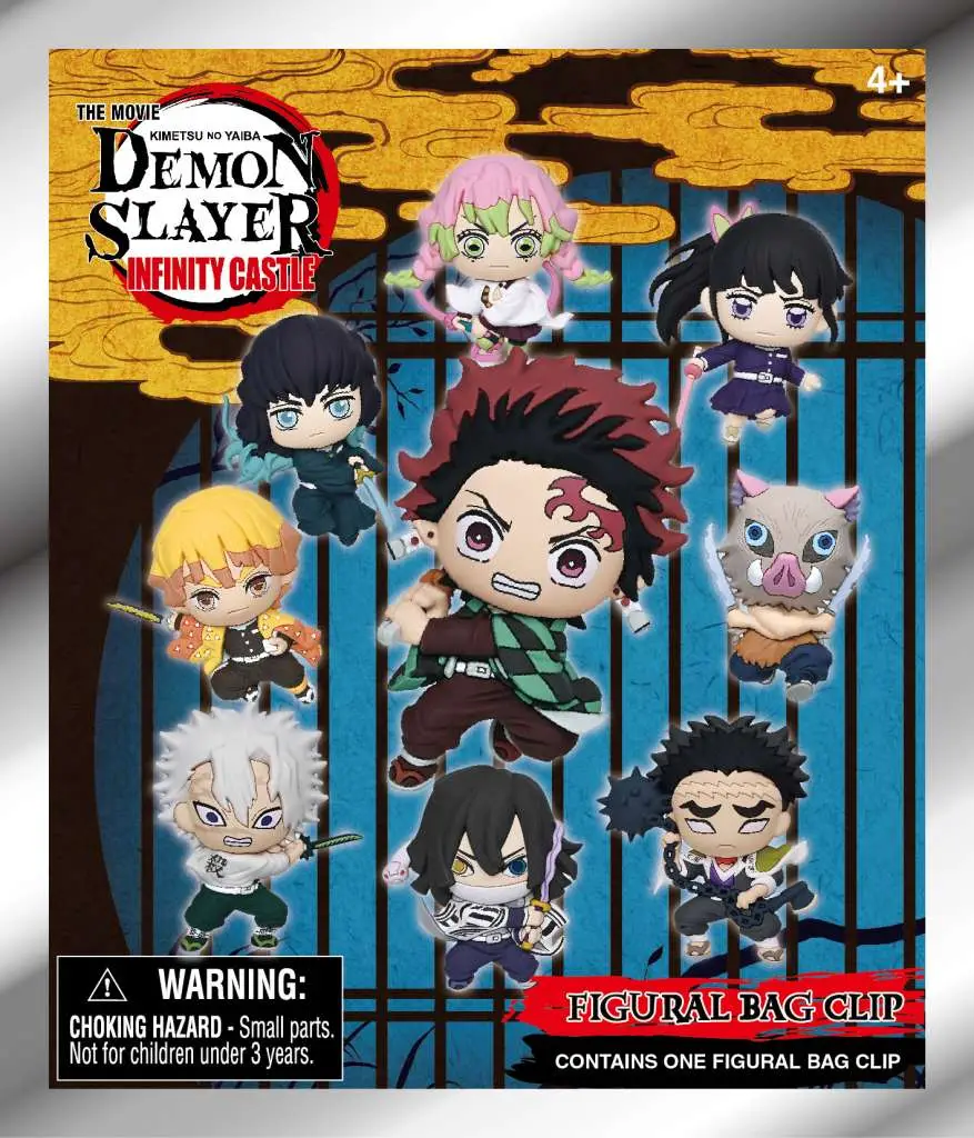 111765__2386889851 DEMON SLAYER MOVIE INFINITY CASTLE BAG CLIP BLIND BOX DISPLAY (24) - immagine 1