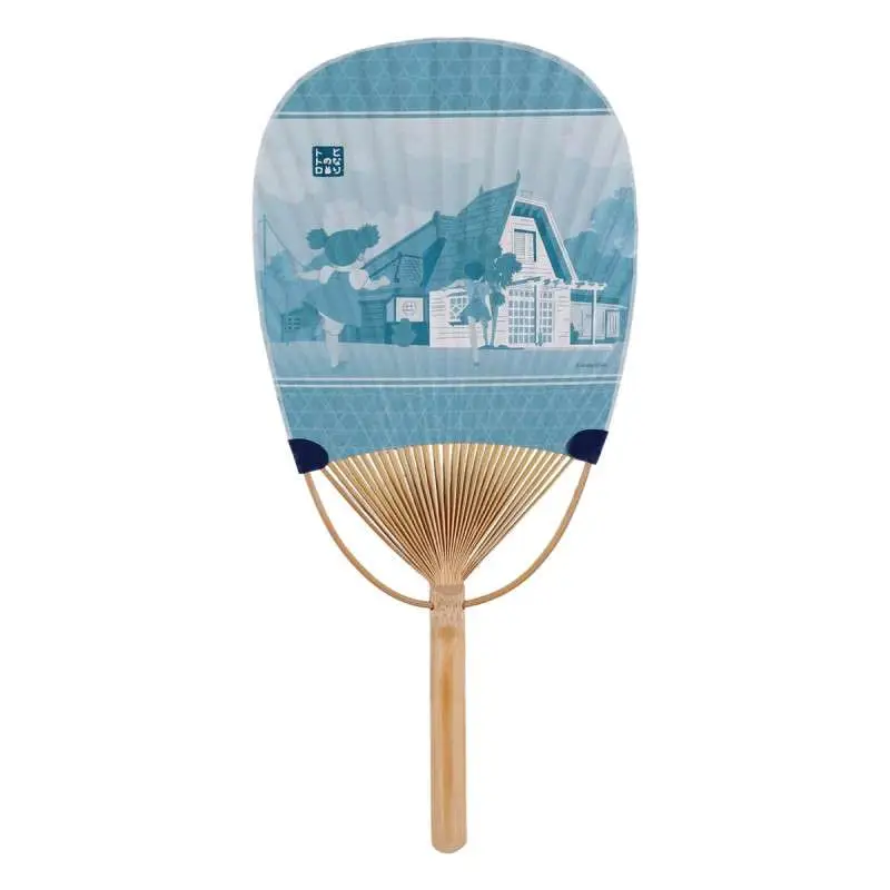 111860__3941724592 MY NEIGHBOR TOTORO FLYING TOTORO BAMBOO FAN - immagine 1
