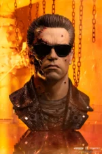TERMINATOR 2 T-800 MODEL 101 BATTLE DAMAGED 1/1 SCALE ART MASK - immagine 2