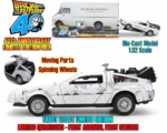 BACK TO THE FUTURE PART I - 1982 DE LOREAN DMC 12 WITH FROST EFFECT -  40TH ANNIVERSARY LIMITED EDITION 1:32 DIE-CAST MODEL