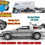 BACK TO THE FUTURE PART I 1982 DELOREAN 40TH ANNIVERSARY 1/24 DIE-CAST MODEL LIMITED EDITION