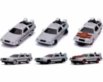 BACK TO THE FUTURE - 1982 DE LOREAN DMC 12 -  3 CARS SET - DIE-CAST NANO MODELS - immagine 2