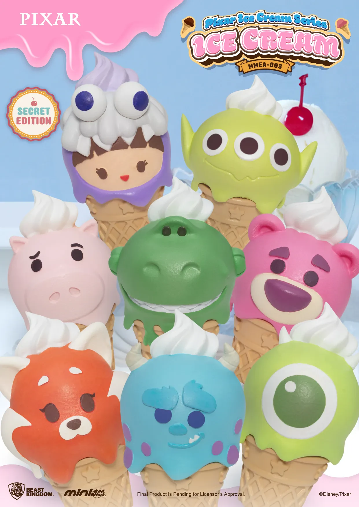 112218__52ea03a6 PIXAR ICE CREAM SERIES BLIND BOX SET (24) - immagine 1