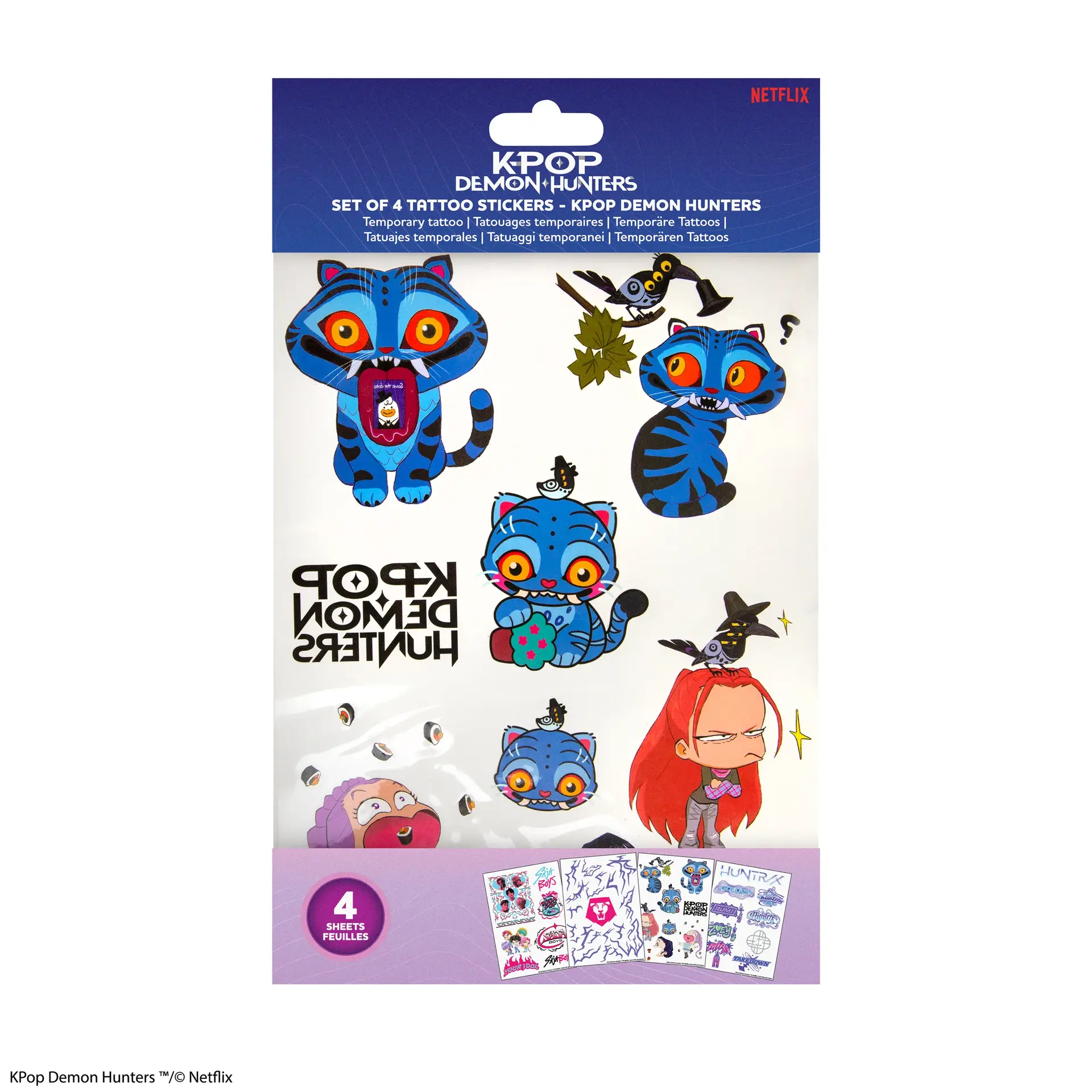 112371__7c958a7d KPOP DEMON HUNTERS TATTOO STICKERS - immagine 1