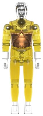 MICRONAUTS WAVE 03 TIME TRAVELER YELLOW TRANSLUCENT REACTION+ FIGURE - immagine 2
