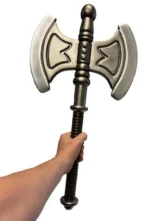 MASTERS OF THE UNIVERSE HE-MAN BATTLE AXE LARP STUNT PROP REPLICA