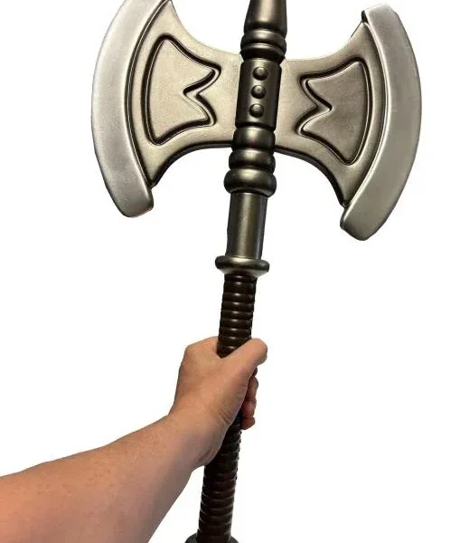 MASTERS OF THE UNIVERSE HE-MAN BATTLE AXE LARP STUNT PROP REPLICA