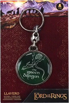 THE LORD OF THE RINGS OFFICIAL GREEN DRAGON KEYCHAIN