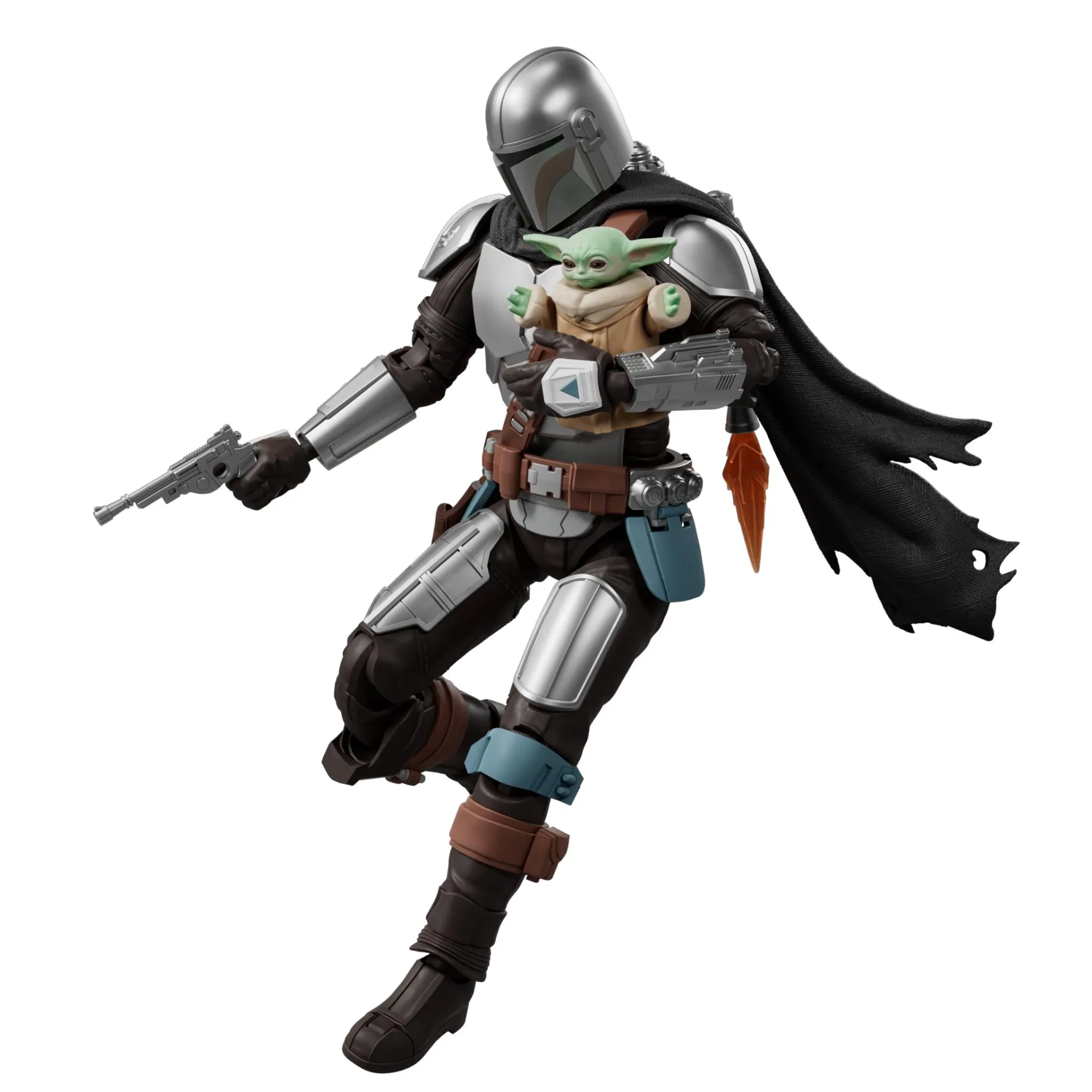 113493__02223dd4 STAR WARS THE MANDALORIAN DIN DJARIN & GROGU CHAMPION CLASS 05 MODLE KIT - immagine 1