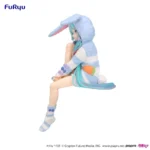 HATSUNE MIKU RABBIT EAR HOOD PAJAMA BLUE NOODLE STOPPER FIG - immagine 5