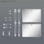 ACTION BASE 7 CLEAR MIRROR STICKERS SET - immagine 4