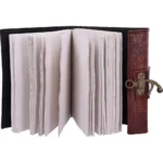 LEATHER DIARY EMBOSSED PENT/BROOM & LOCK - immagine 8