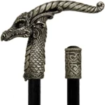 HORNED DRAGON DECORATIVE WALKING CANE - immagine 5