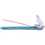 INCENSE BURNER WINTER MELODY WHITE WOLF - immagine 7