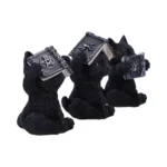 THREE WISE WITCHY BLACK SPELL CATS - immagine 8