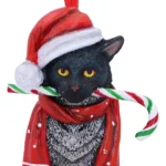 CAT CANDY CANE HANGING ORNAMENT - immagine 8