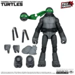 TEENAGE MUTANT NINJA TURTLES 5inch MICHELANGELO FIGURE WITH COMIC (B,W&G VARIANT)