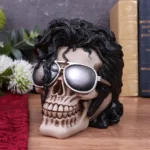 THE KING OF POP SKULL ORNAMENT 16.5CM - immagine 4