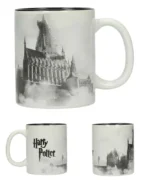 HP HOGWARTS CASTLE BLACK AND WHITE MUG - immagine 7
