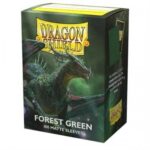 100 Bustine Matte Standard Forest Green Dragon Shield