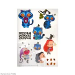 KPOP DEMON HUNTERS TATTOO STICKERS - immagine 4