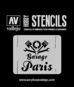 STENCIL STLET001 VINTAGE GARAGE SIGN 125 - immagine 2