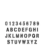 STENCIL STLET002 STAMP FONT - immagine 3