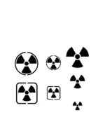 STENCIL STSF005 RADIOACTIVITY SIGNS - immagine 3