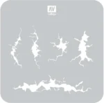 STENCIL STTX001 CRACKED WALL