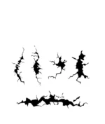 STENCIL STTX001 CRACKED WALL - immagine 3