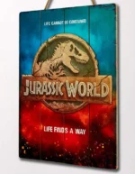 JURASSIC WORLD LOGO WOODEN POSTER - immagine 5