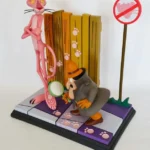 PINK PANTHER AND THE INSPECTOR STATUE