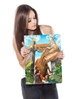 JURASSIC PARK REX ATTACK WOODART - immagine 3
