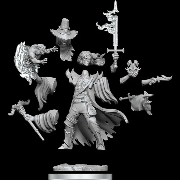 D&D FRAMEWORKS-HUMAN WARLOCK MALE